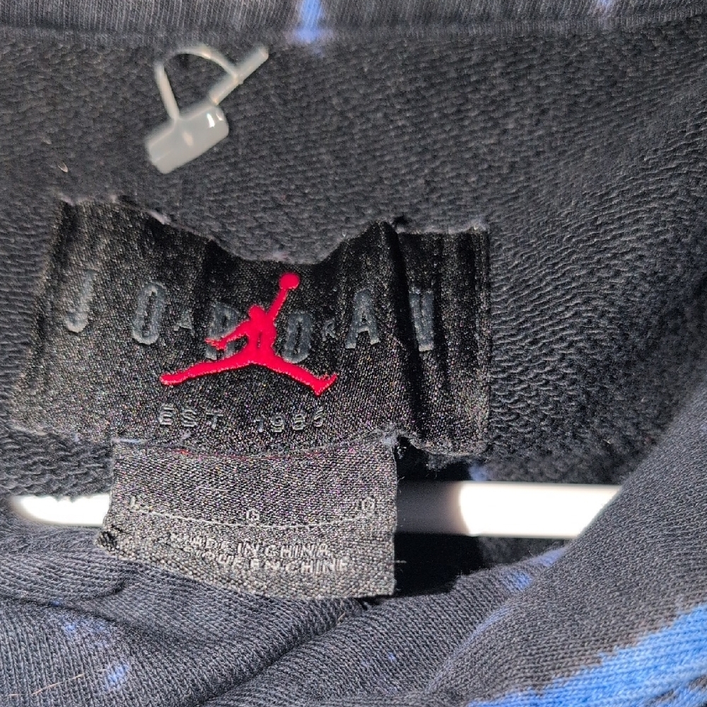 Jordan Men's Tie-Dye Hoodie - Black, Blue, and Pink - Picture 2 of 7